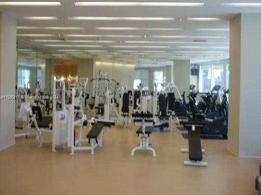 view of workout area