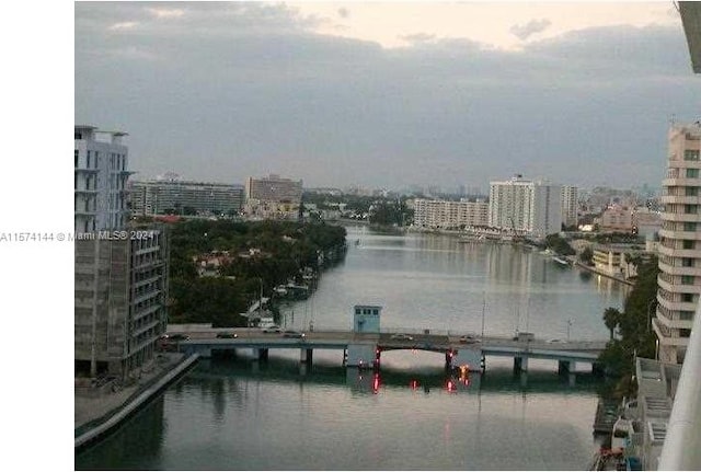 view of water feature