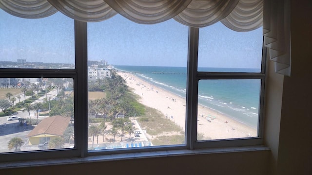 water view with a beach view