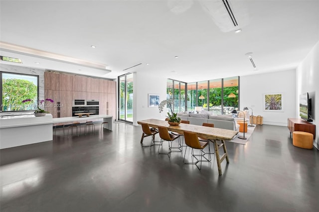 view of dining area