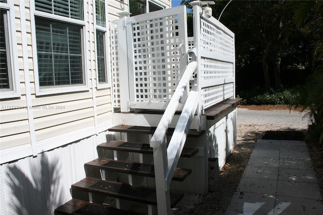 view of staircase