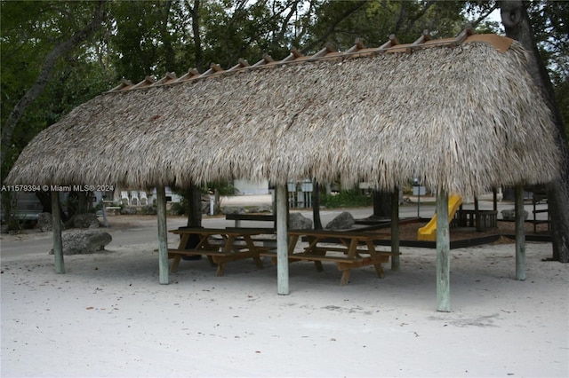 view of home's community with a playground