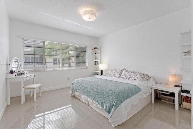 view of tiled bedroom