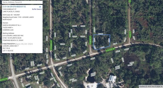 1245 Kumquat St, Lake Placid FL, 33852 land for sale