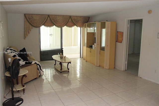 view of tiled bedroom