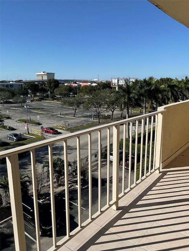 view of balcony