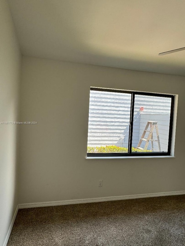 view of carpeted empty room