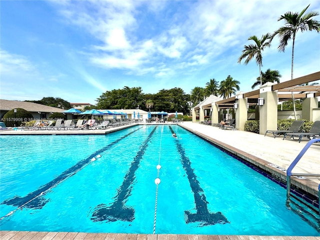 view of pool