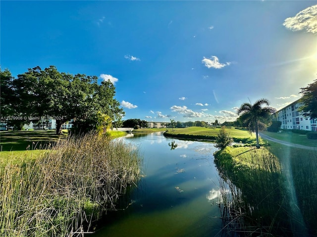 view of property view of water