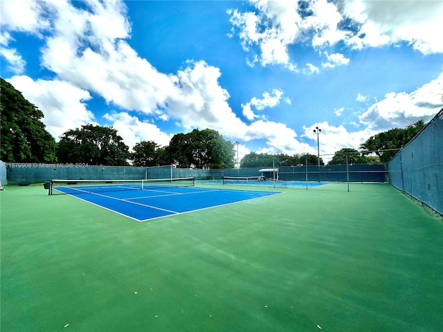 view of tennis court