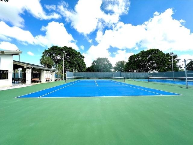 view of tennis court