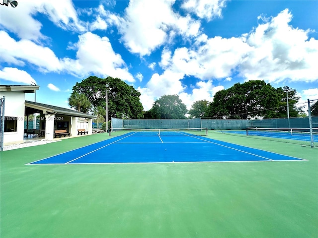 view of sport court