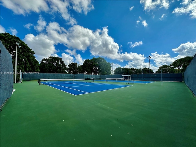 view of tennis court