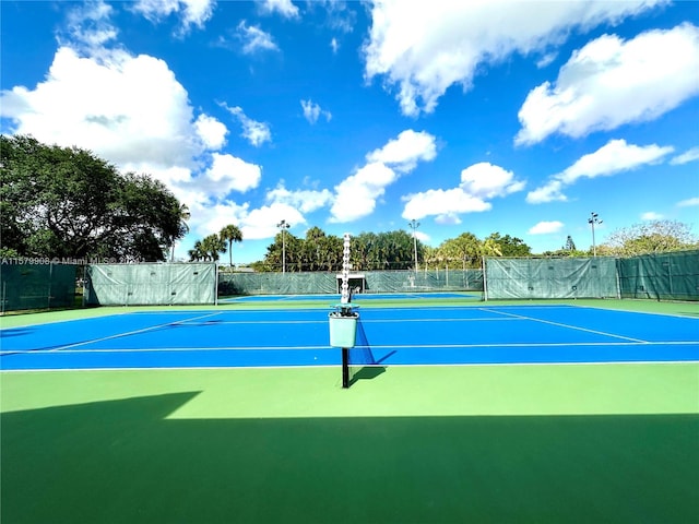 view of sport court