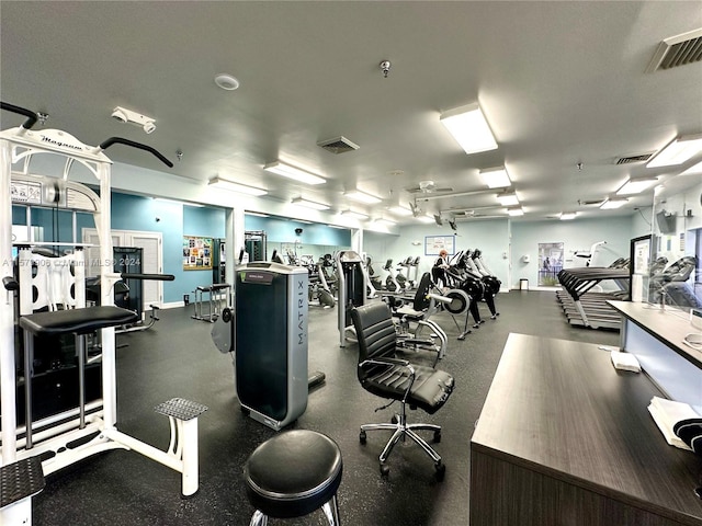 view of exercise room