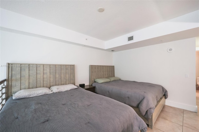 view of tiled bedroom