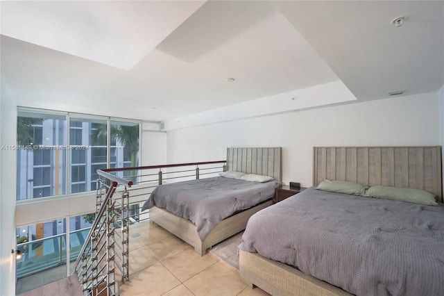 view of tiled bedroom