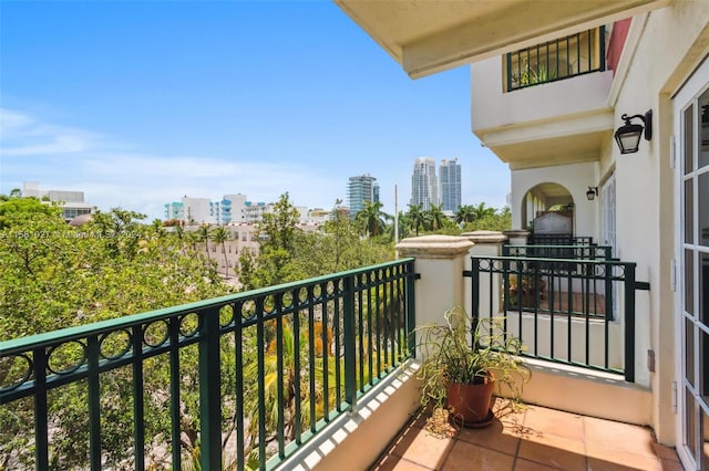 view of balcony