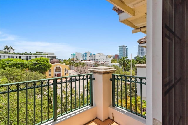 view of balcony