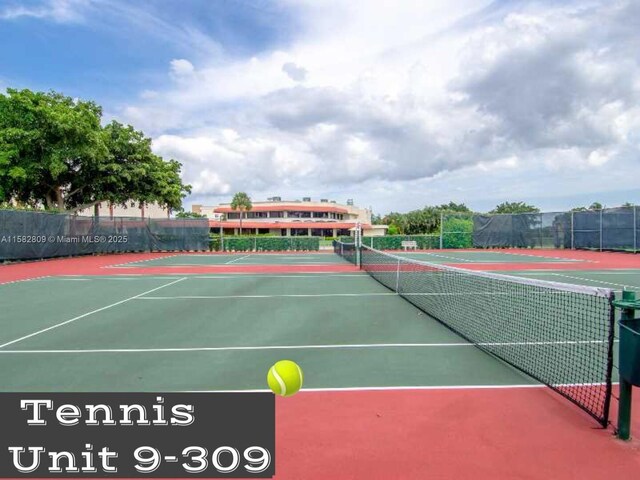 view of sport court