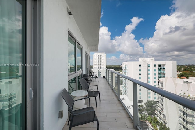 view of balcony