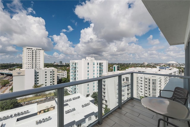 view of balcony