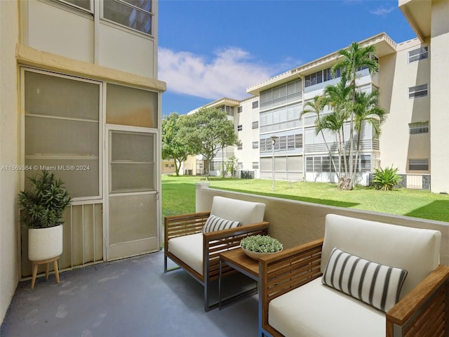 view of patio / terrace with outdoor lounge area