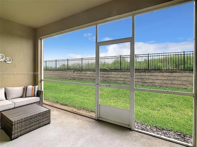 view of sunroom / solarium