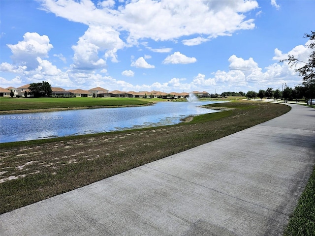 view of water feature