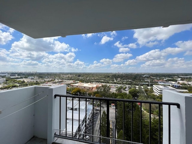 view of balcony