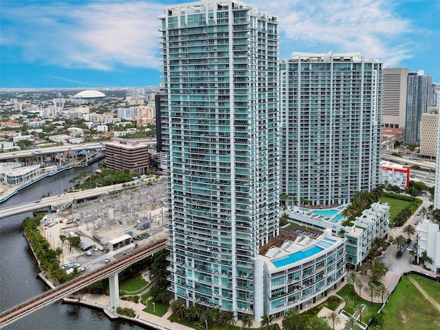 view of property featuring a water view