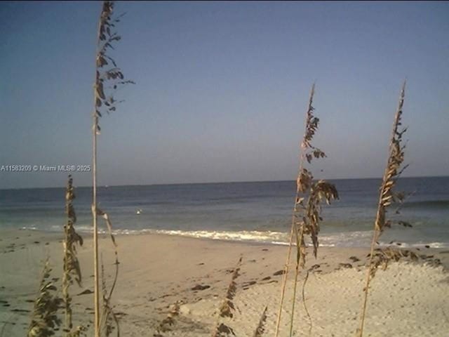 property view of water with a view of the beach