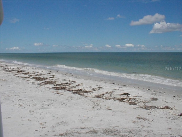 water view featuring a beach view