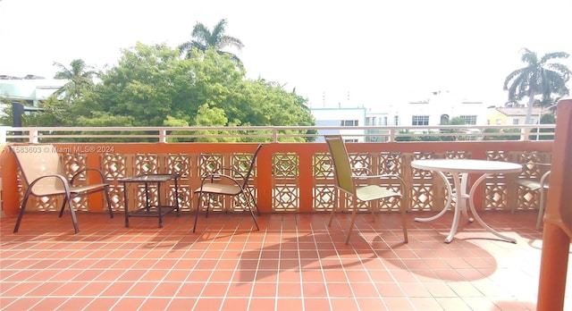 view of balcony