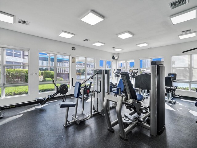 view of exercise room