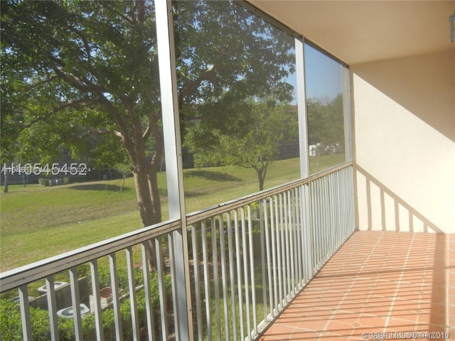 view of balcony