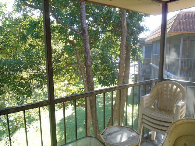 view of balcony