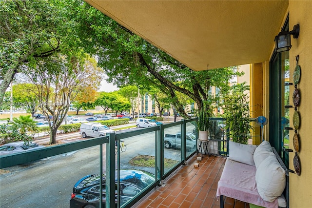 view of balcony