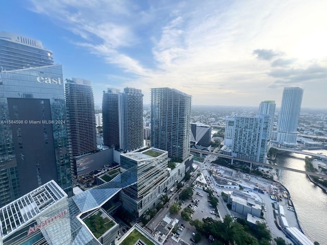 city view with a water view