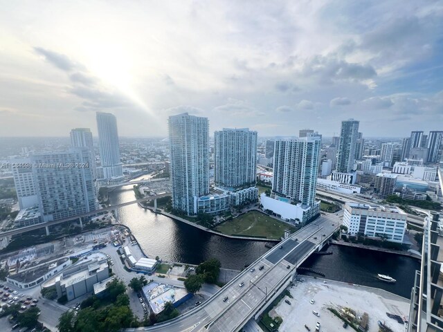 city view featuring a water view