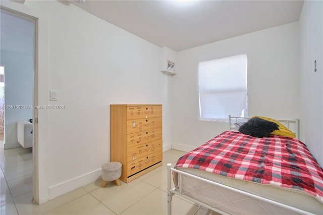 view of tiled bedroom