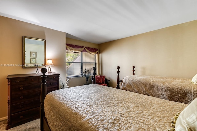 bedroom featuring carpet flooring