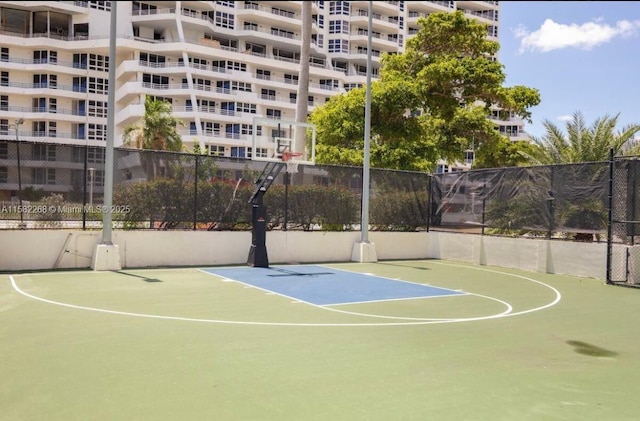 view of sport court