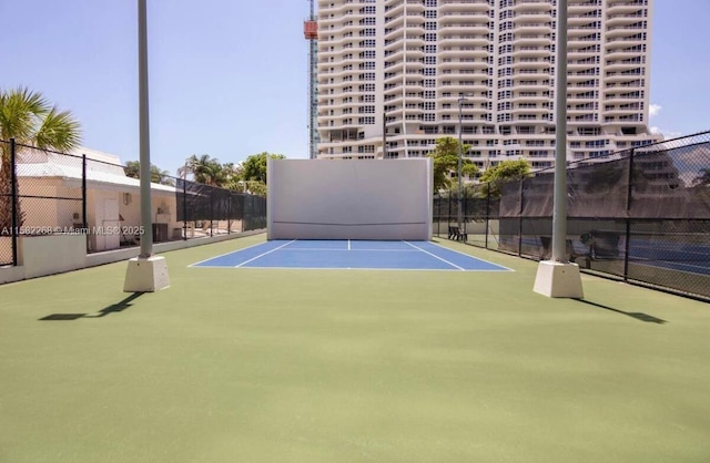 view of sport court featuring basketball court