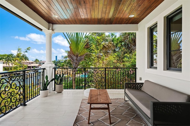 view of balcony