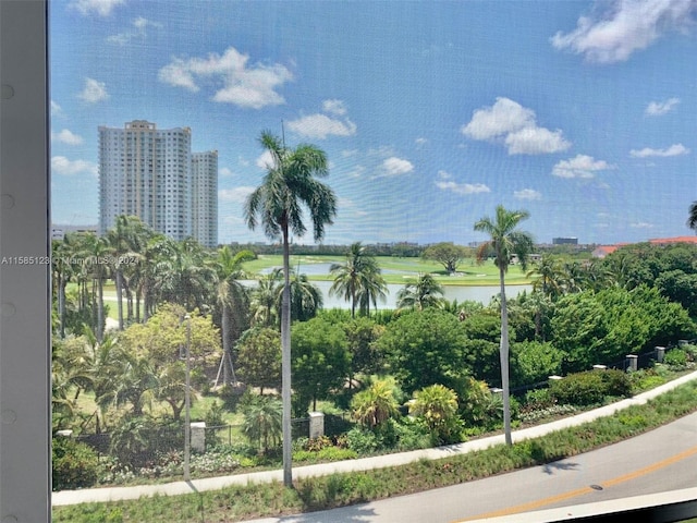 view of water feature