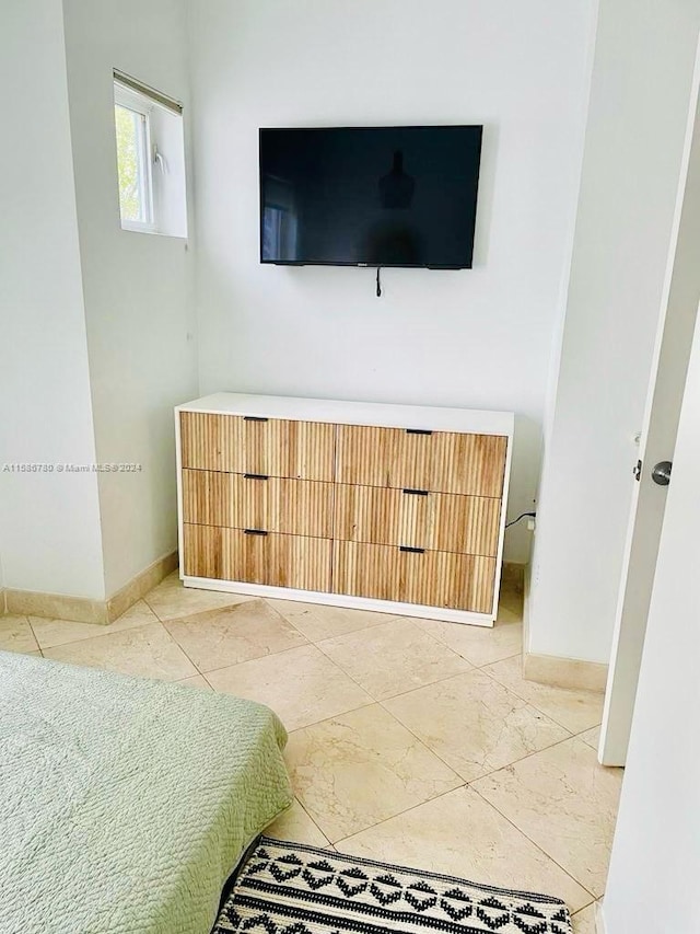 view of tiled bedroom