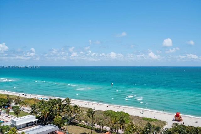 property view of water with a view of the beach