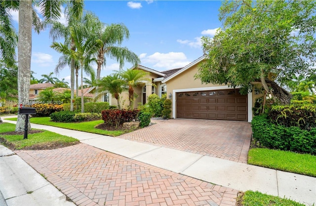 view of front of house featuring a garage