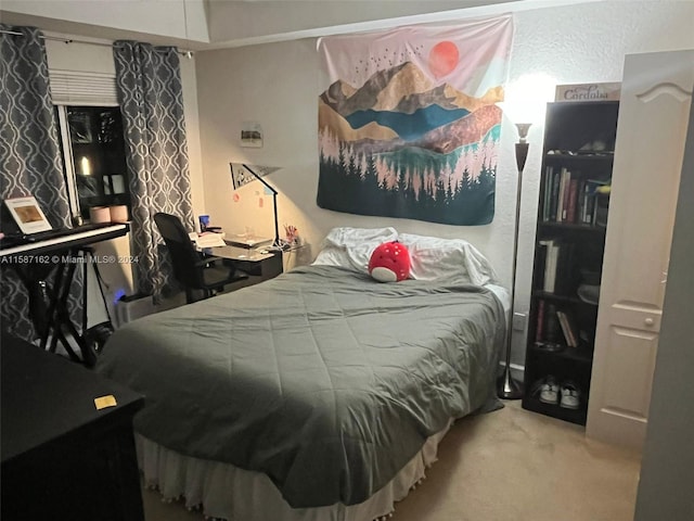 bedroom featuring carpet floors